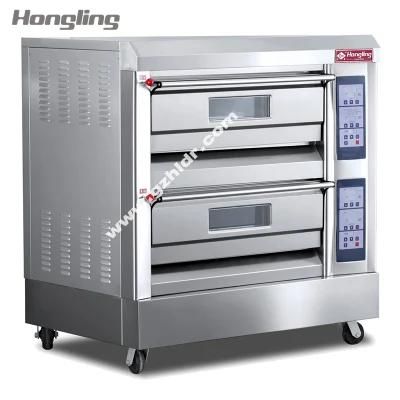 Micro Computer Panel Control Double Deck Gas Bakery Oven