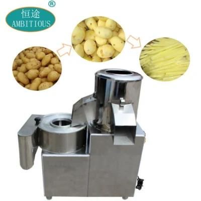 Automatic Washing Peeler Cutter Potato Peeling and Cutting Machine