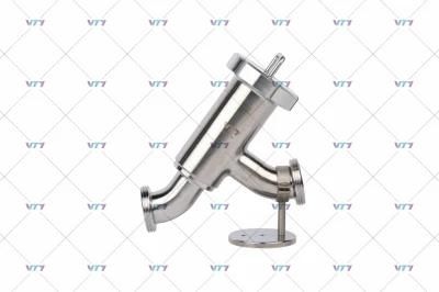 AISI 304 Stainless Steel 90 Degree Stainer with Clamp End Manufacturer