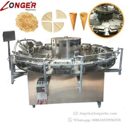 Automatic Pizzelle Making Biscuit Ice Cream Cone Machine for Sale
