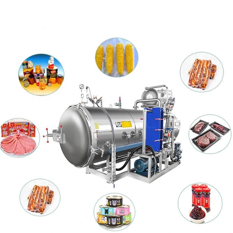 Canned Fish Retort Sterilizer Food Processing Autoclave Steam Sterilizer Retort