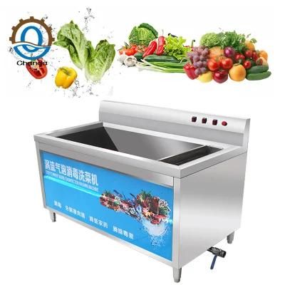 Industrial Air Bubble Ozone Fruit Vegetable Cleaning Machine Potato Ginger Apple Fruit ...