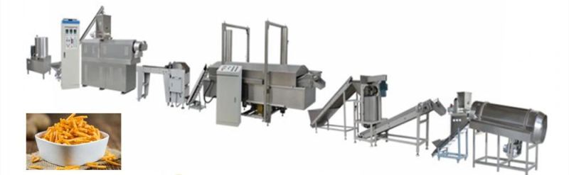Fully Automatic Fried Stick Chips Fried Chips Puffed Snack Production Line