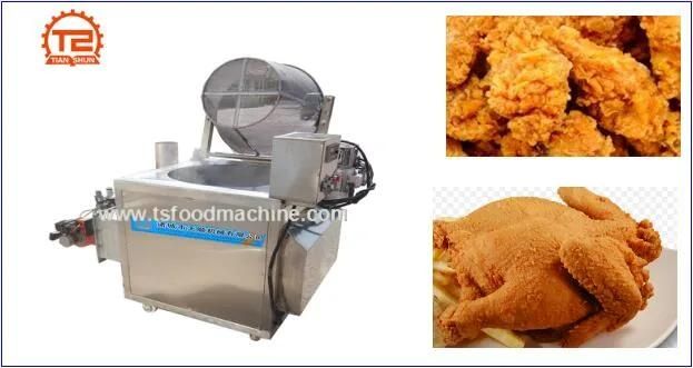 Gas Heating Potato Chips Fryer and Fried Chicken Frying Machine Fried Chicken Fryer