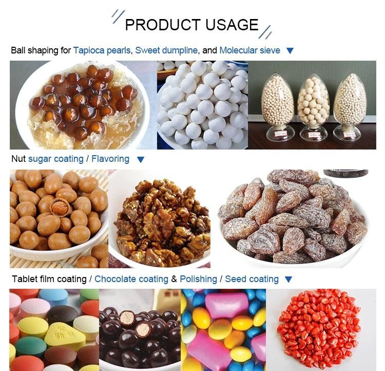 Tablet/Chocolate/Nuts/Sugar Coating Machine for Leisure Snacks and Pharmaceutical