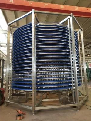Big Capacity Meat Fish Double Drum Spiral Quick Freezer Manufacturer
