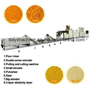 Automatic Bread Crumb Extruder Machine Equipment