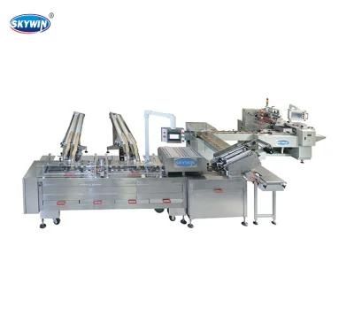 Food Machinery Automatic Sandwich Biscuit Making Machine Snack with Packing Machine