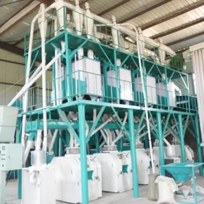 European Standard Complete Production Line of 50t Maize Flour Milling Plant