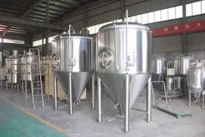 Mini Brewery 1000L 2000L Equipment, Concial 60 Degree Beer Fermenter