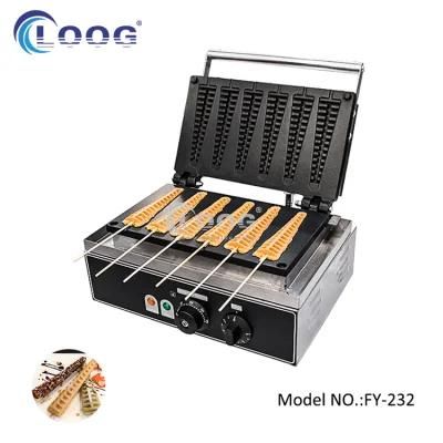 Commercial Lolly Stick Waffle Maker 6PCS Waffle on a Stick Machine for Sale
