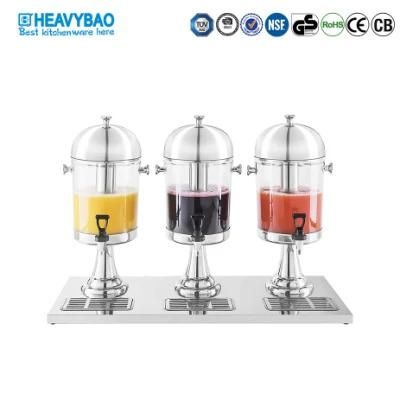 Heavybao High Quality 3 Tanks Stainless Steel Juice Dispenser
