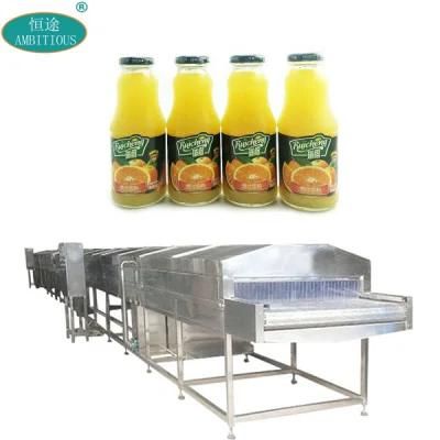 Low Price Pasteurizing Tunnel for Jars Juice Bottle Pasteurizer Machine