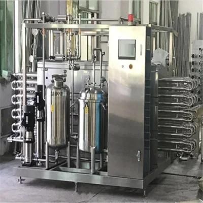 Sanitary Steam Full Automatic Flash Uht Tubular Sterilizer for PLC