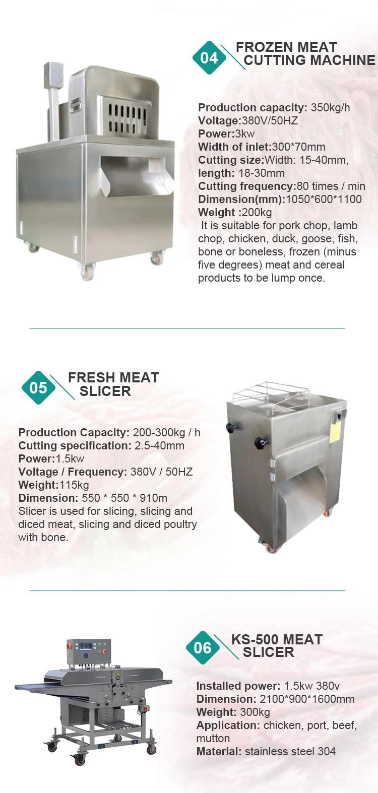 Commercial Frozen Fish Pork Beef Chicken Meat Cutting Machine