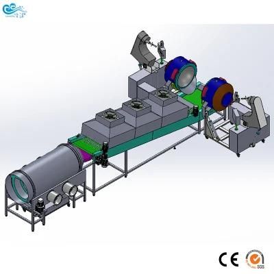 China Manufacturer Industrial Automatic Caramel Popcorn Production Line for American Ball ...