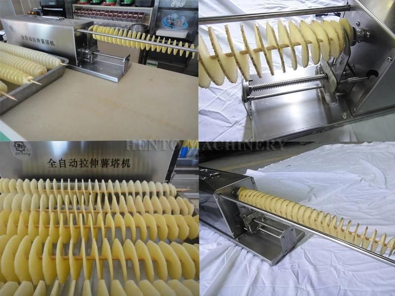 Factory Price Spiral Potato Cutter / Electric Spiral Potato Cutter / Potato Chips Cutting Machine Price