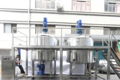 CE Certificate Stainless Steel Jacket Cooking Emulsifying Jelly Fruit Juice Mixing Tank ...