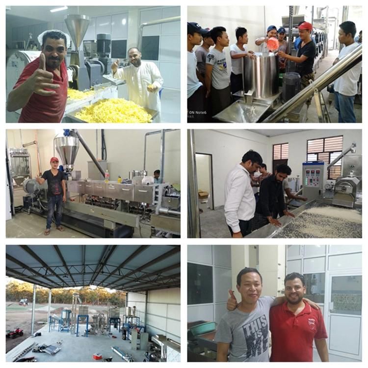 Long Corn Sticks Making Machine Corn Puffs Snack Extruder Line