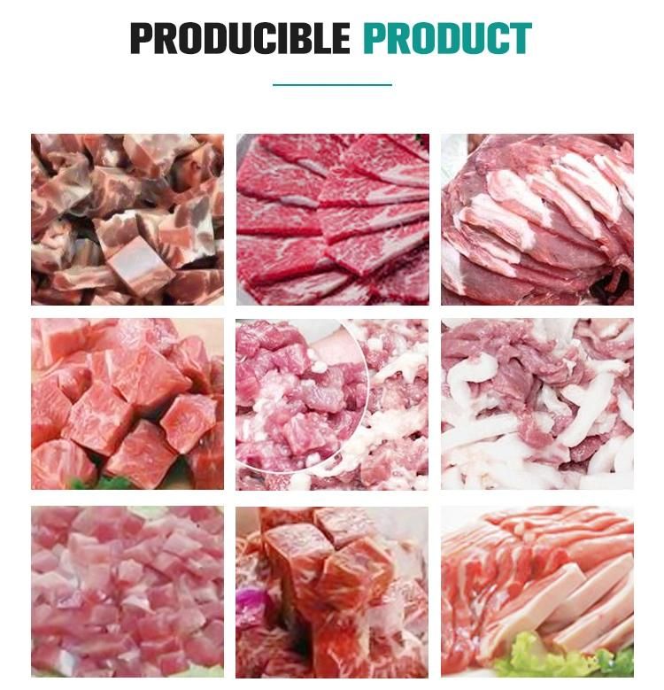 Commercial Frozen Fish Pork Beef Chicken Meat Cutting Machine