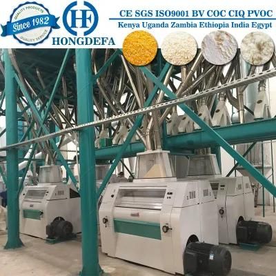 2021 Hongdefa 100tpd Complete Roller Flour Mill Plant