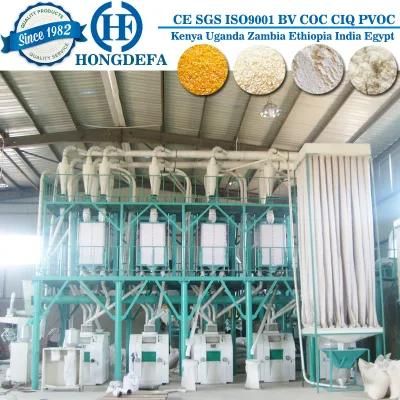 2021 Best Flour Processing Line 50ton Maize Flour Milling Machine