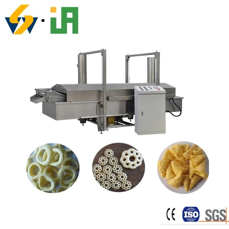 Double Screw Extruder Full Automatic Tortilla/Nacho/Doritos Chips Snacks Making Machine Fried Pellet Production Line