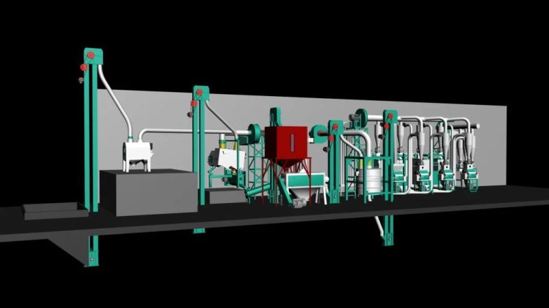 Small Capacity Corn Flour Milling Machine for South America
