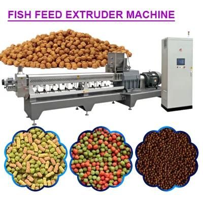 Floating Fish Food Pellet Processing Making Extruder Fish Feed Machine