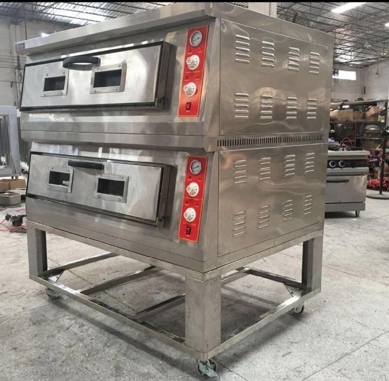 High Quality Big Electric Double Deck Pizza Oven for Pizza Shop