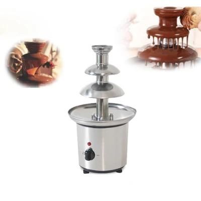 Np304 3 Layers Electric Chocolate Fountain Fondue Waterfall Melting Pot Machine for Party ...