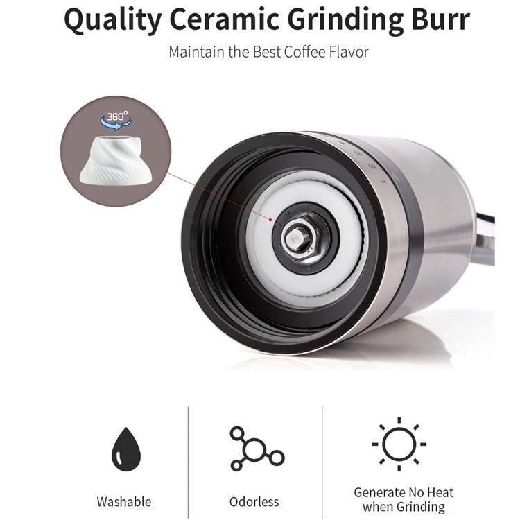 Personized Small MOQ Cunill Burr Eureka Comandante Comercialoem Conic Grinder to Manual Hand Grinder Coffee with Cermic Burrs