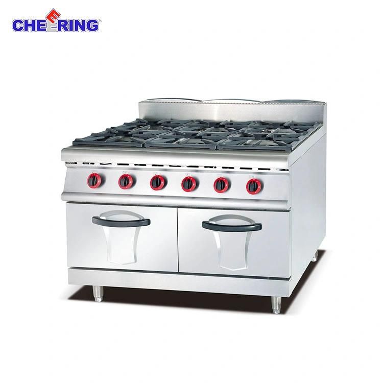 Commercial Range with 6 Burner with Cabinet