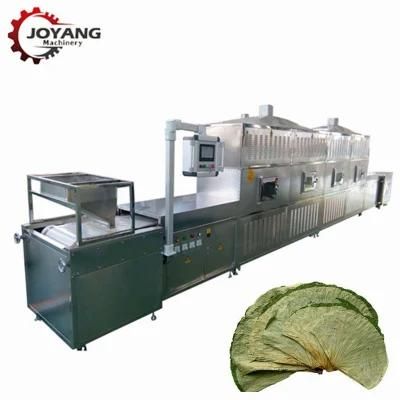 Clean No Pollution Lotus Leaf Microwave Drying Machine