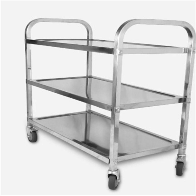 Multi-Purpose Top Quality Reliable Factory Stainless Steel 2 or 3 Layer Restaurant Hotel Trolley