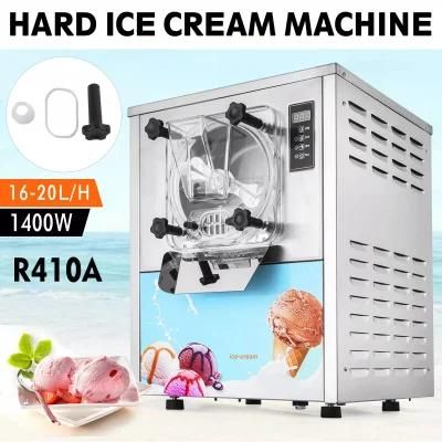 Factory Direct Sales 20L/H Stainless Steel Cream Ice Maker Hard Ice Cream Machine