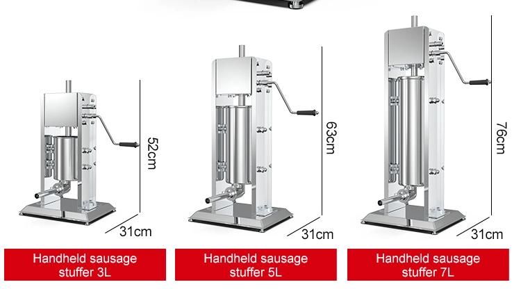 Ce Stainless Steel Electric Sausage Stuffer Making Filling Machine