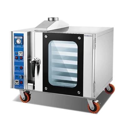 Commercial Gas Convection Oven with Steamer and Timer