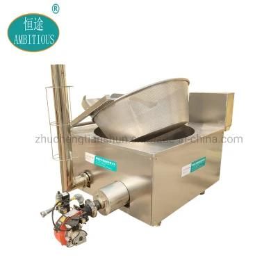 Gas Heated Plantain Potato Chips Donut Deep Batch Fryer Frying Machine