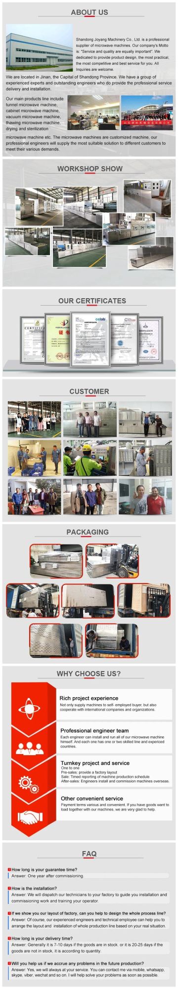 PLC Automatic Fiber Glass Microwave Drying Machine