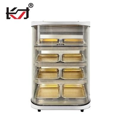 Dzcf-4f8p Electric Food Warming Showcase for Sale Glass Display Cabinets Hot Fast Food ...