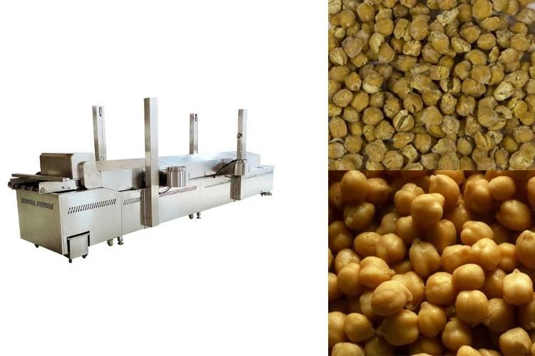 Heatconducting Oil Frying Machinery Mesh Belt Fryer for Chickpeas
