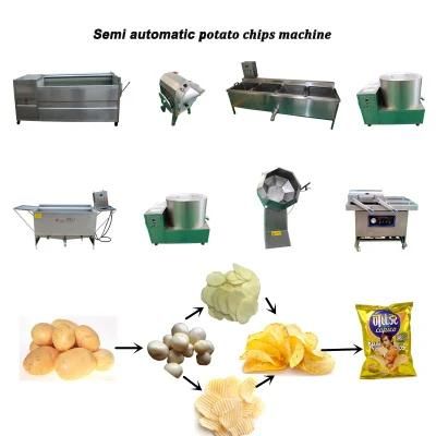 Semi-Automatic Potato Chips/Frozen French Fries/Plantain Chips Machine