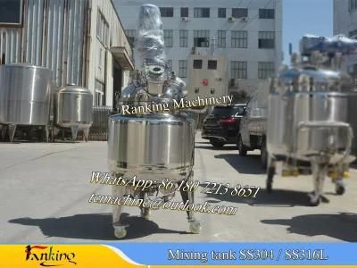 200liter Stainless Steel Mixing Tank Movable Mixing Tank