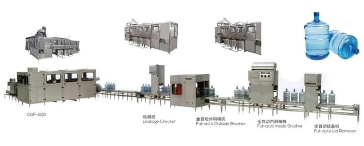 Automatic Mineral Water 5 Gallon Bottle Filling Machine / Production Line