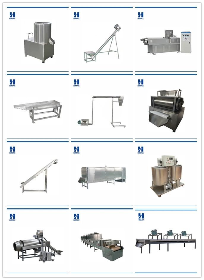 Automatic Industrial Extrusion Breakfast Cereal Corn Flakes Processing Line