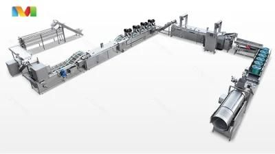 Small Scale Semi Automatic Potato Chips Making Frozen French Fries Processing Line