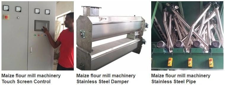 Kenya 30t Maize Roller Mill for Super White Sifted Maize Meal