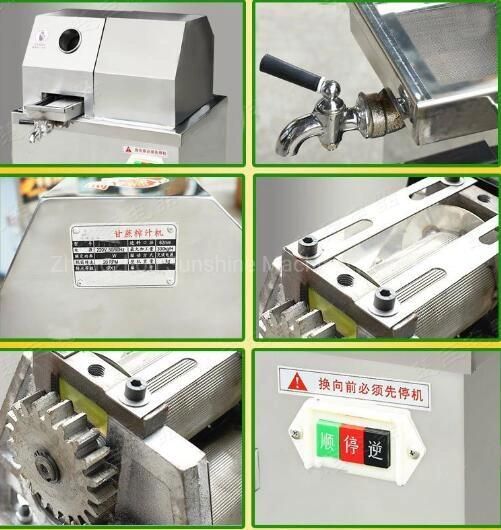 Vertical Cane Extractor Sugarcane Juicer Machine Electric