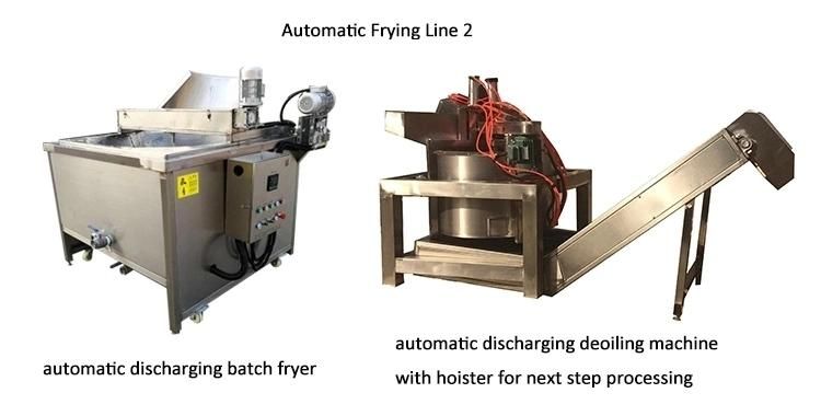 Industrial Automatic Continous Chin Chin Frying Equipment Potato Chips Fryer Nuts Frying Machine